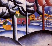 Kazimir Malevich Winter, oil on canvas